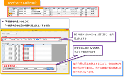 前受が発生する商品で、一括請求分を任意の回数で売上計上する場合